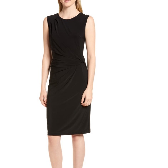 NIC+ZOE Dresses & Skirts - Nic+Zoe Black Twist Side Jersey Dress